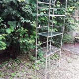 Chromed metal design shelf