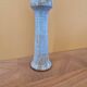 Jean François Descombes (Born in 1940) in Vallauris - Single-flower vase in blue enameled ceramic with reflections