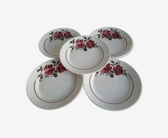 Lot de 5 assiettes Badonviller modèle Strasbourg