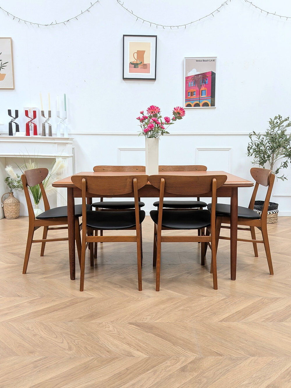 Set of 6 Farstrup model 210 chairs.