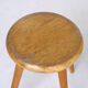 Vintage children's beech wood stools. 1950s. set of 2
