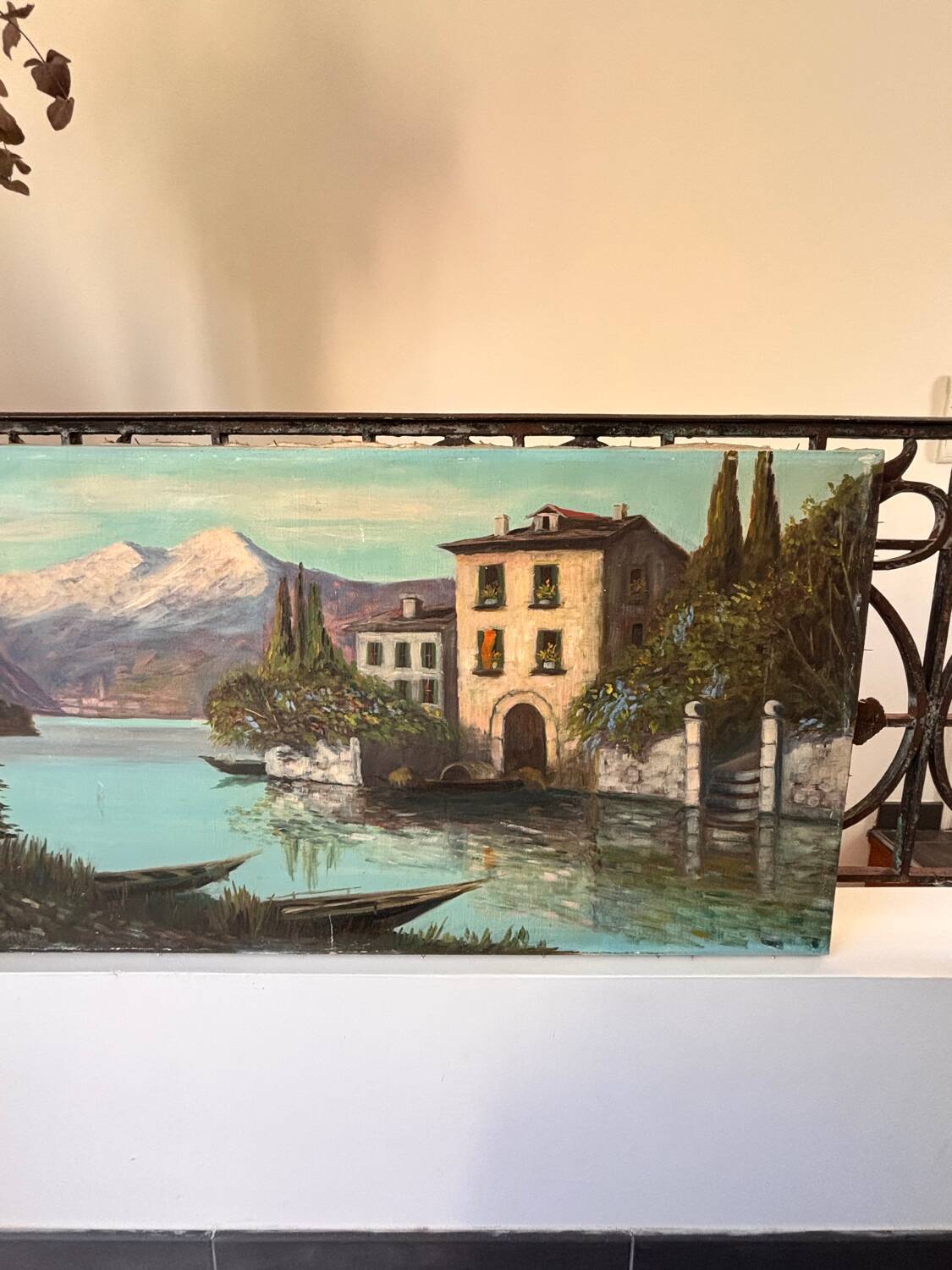 Large oil on canvas from the 20th century signed J. Beyly.