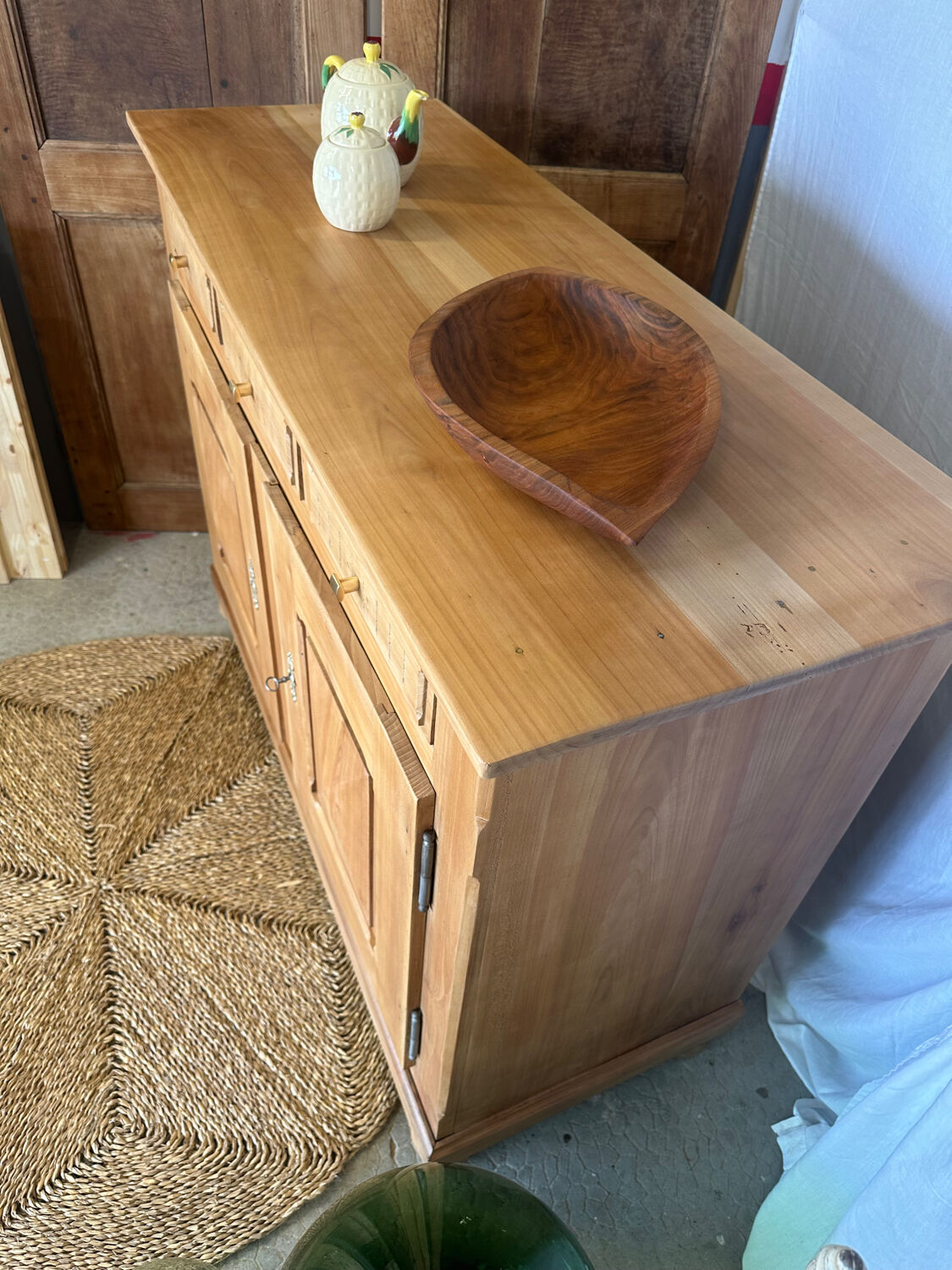 Antique solid cherry wood furniture
