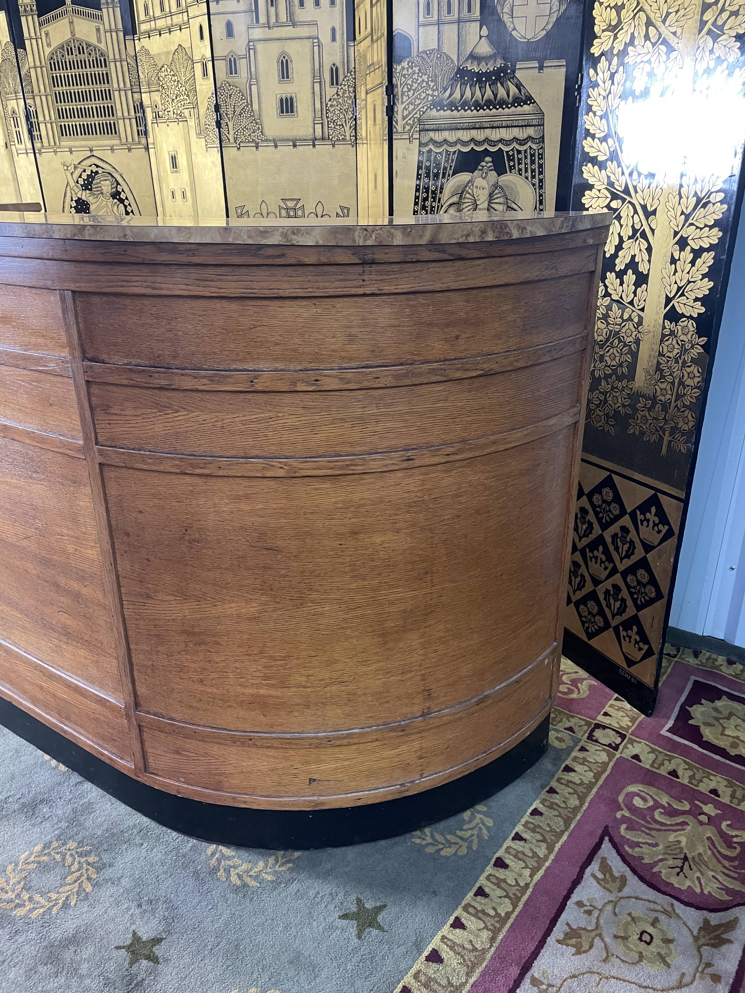 Oak bar counter 1960