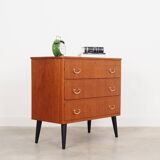 Teak chest of drawers, Swedish design, 1970s, made in Sweden