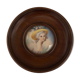 Miniature Napoleon III portrait of woman