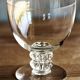 Series of 6 Lalique crystal wine glasses model Vougeot