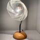Vintage lamp from the 80s in wood and metal