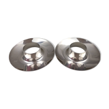 Christofle Gemini model pair of egg cups silver-plated in perfect condition box.