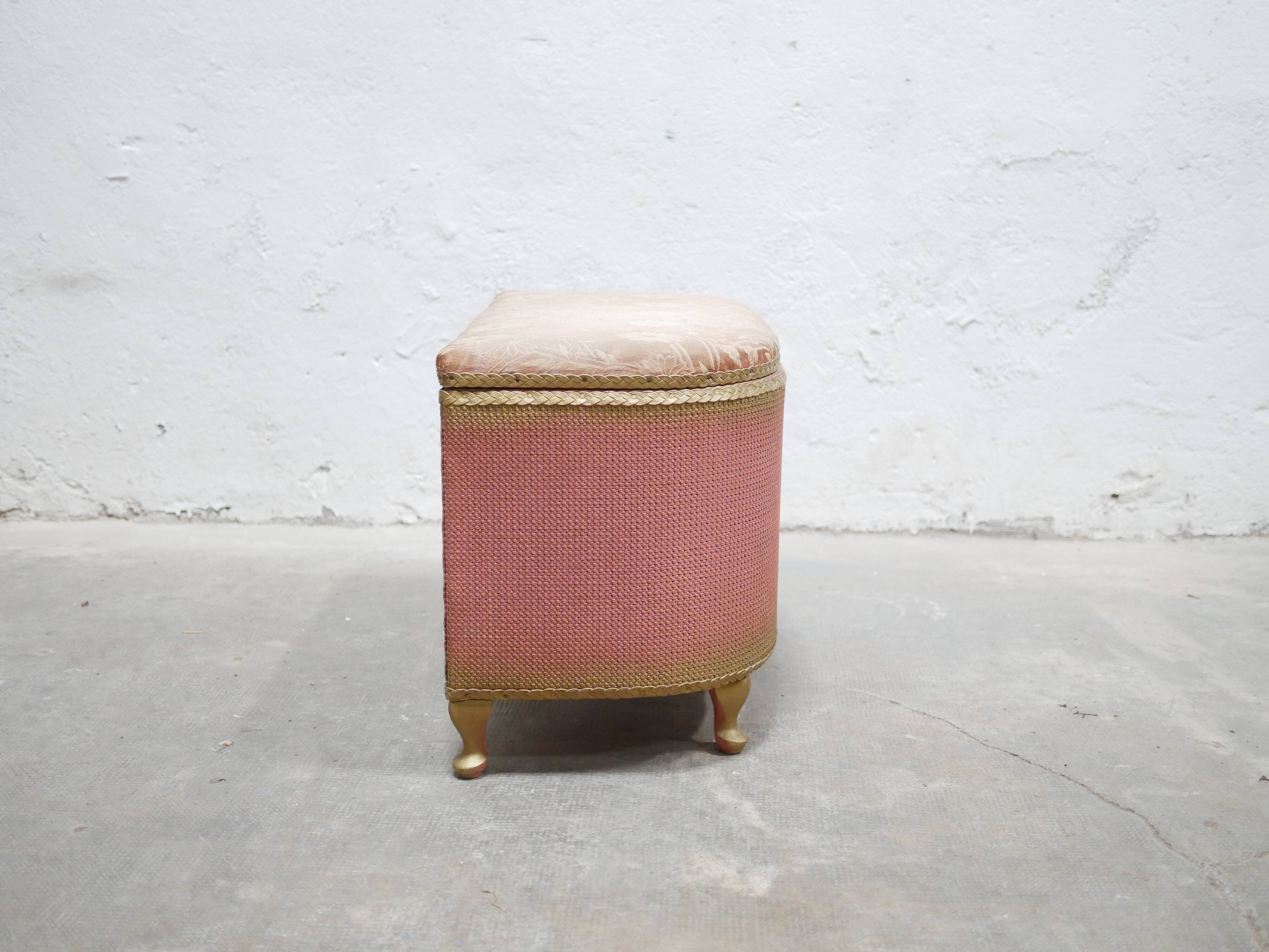 Vintage wooden bench chest