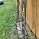 Art Deco 1930s wrought iron coat rack and hat stand