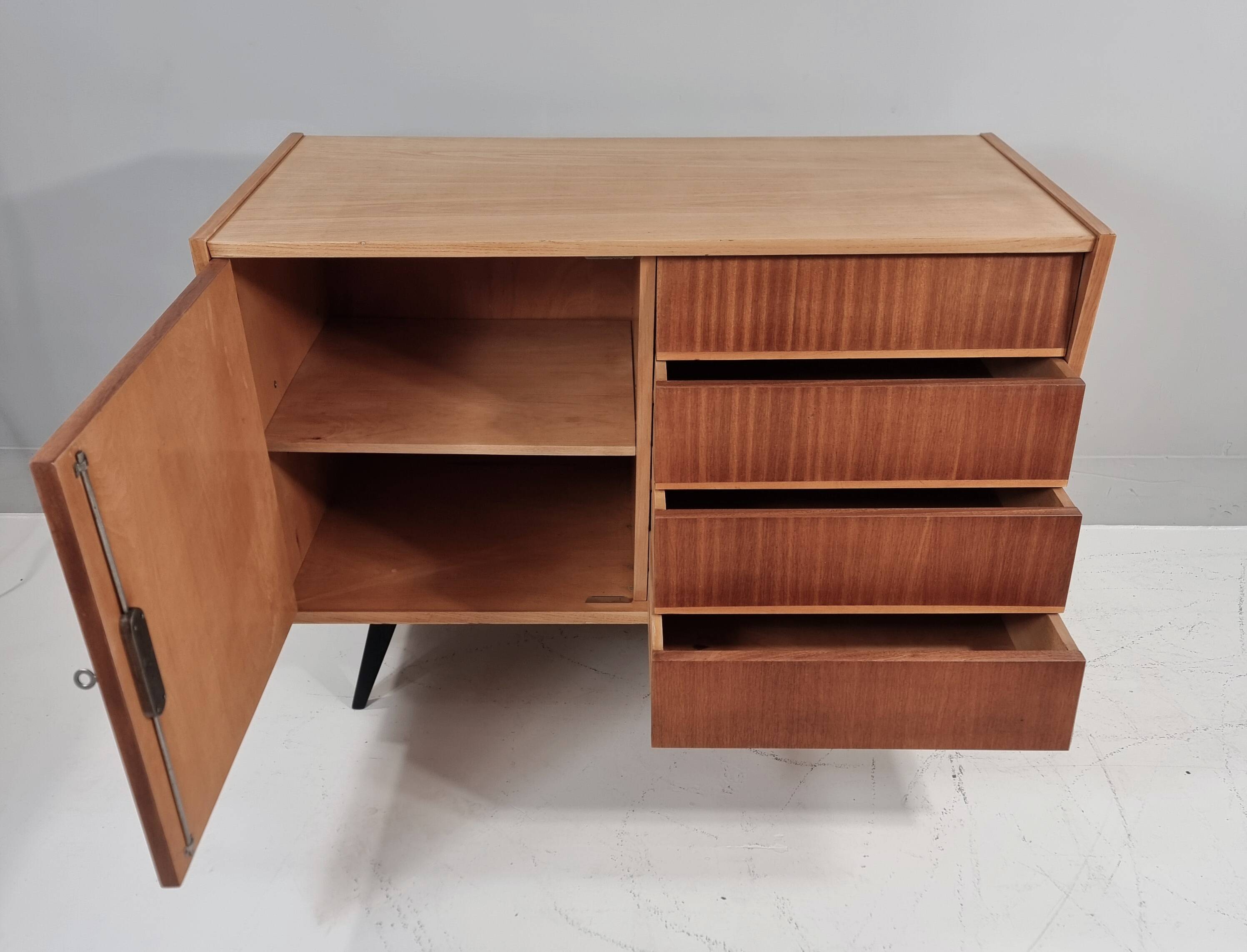 Vintage commode in ash, 1970s