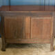 Walnut chest of drawers Louis XV style 3 drawers Bronze handles Mid-twentieth
