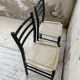 Black Italian rope chairs