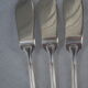 Fish service and its 6 silver-plated metal cutlery in the crossed ribbons model.