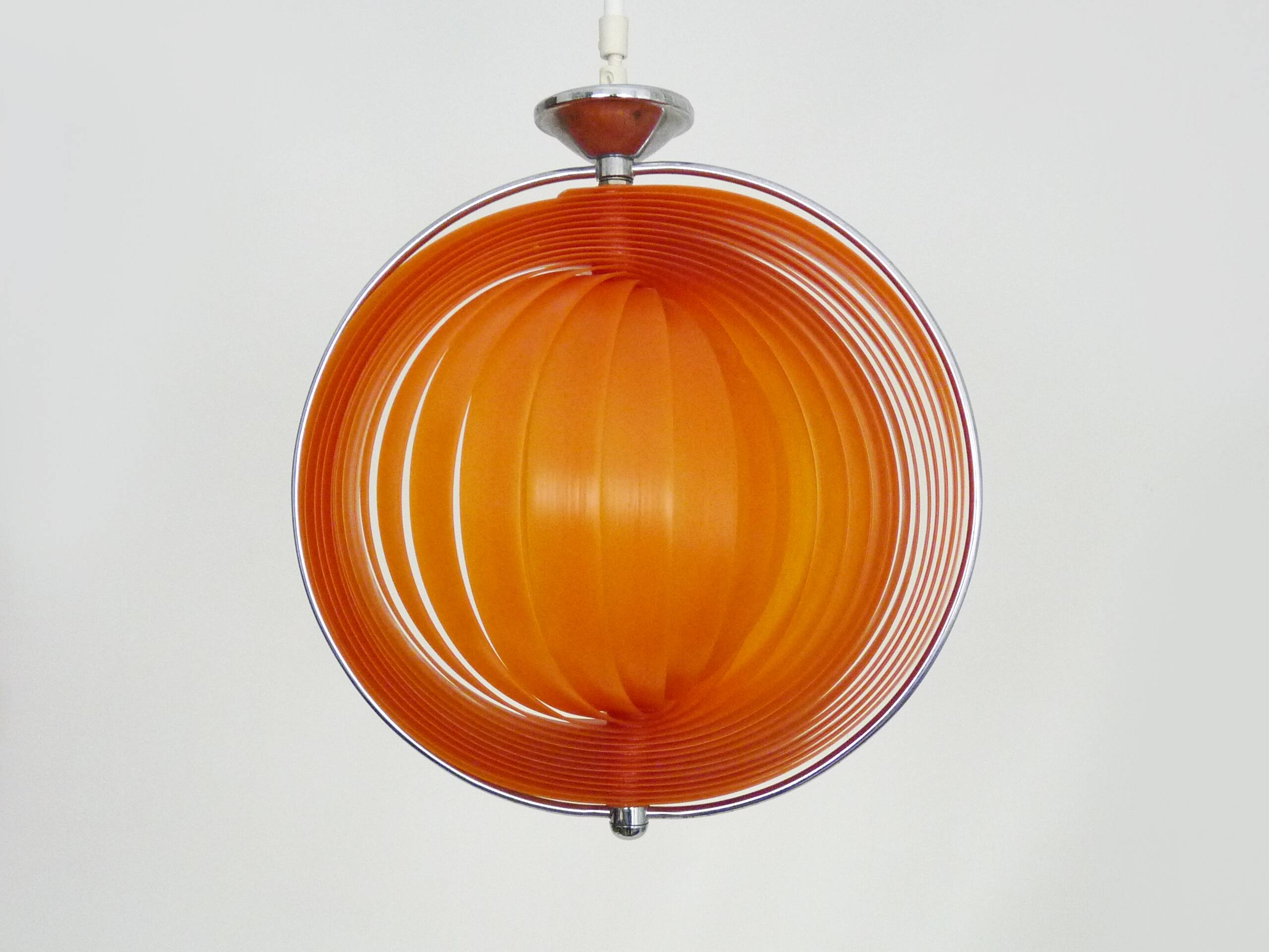 Vintage Christian Koban “Moon” orange pendant light, 80s