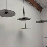 Enameled sheet metal pendant lights