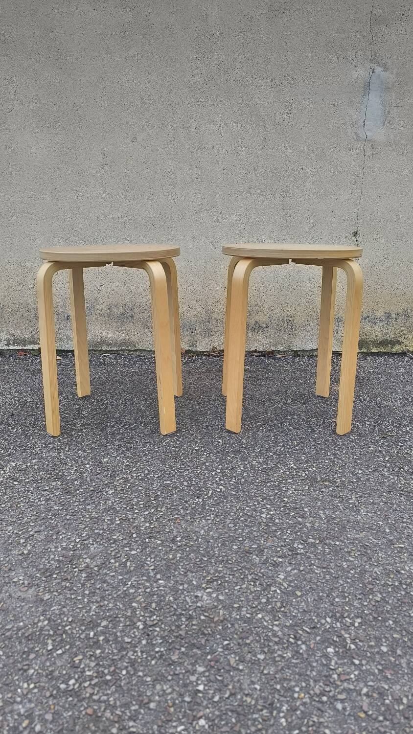 Pair of Frosta Ikea stools 1980