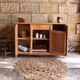 Large Art Deco oak buffet – Chevron veneer
