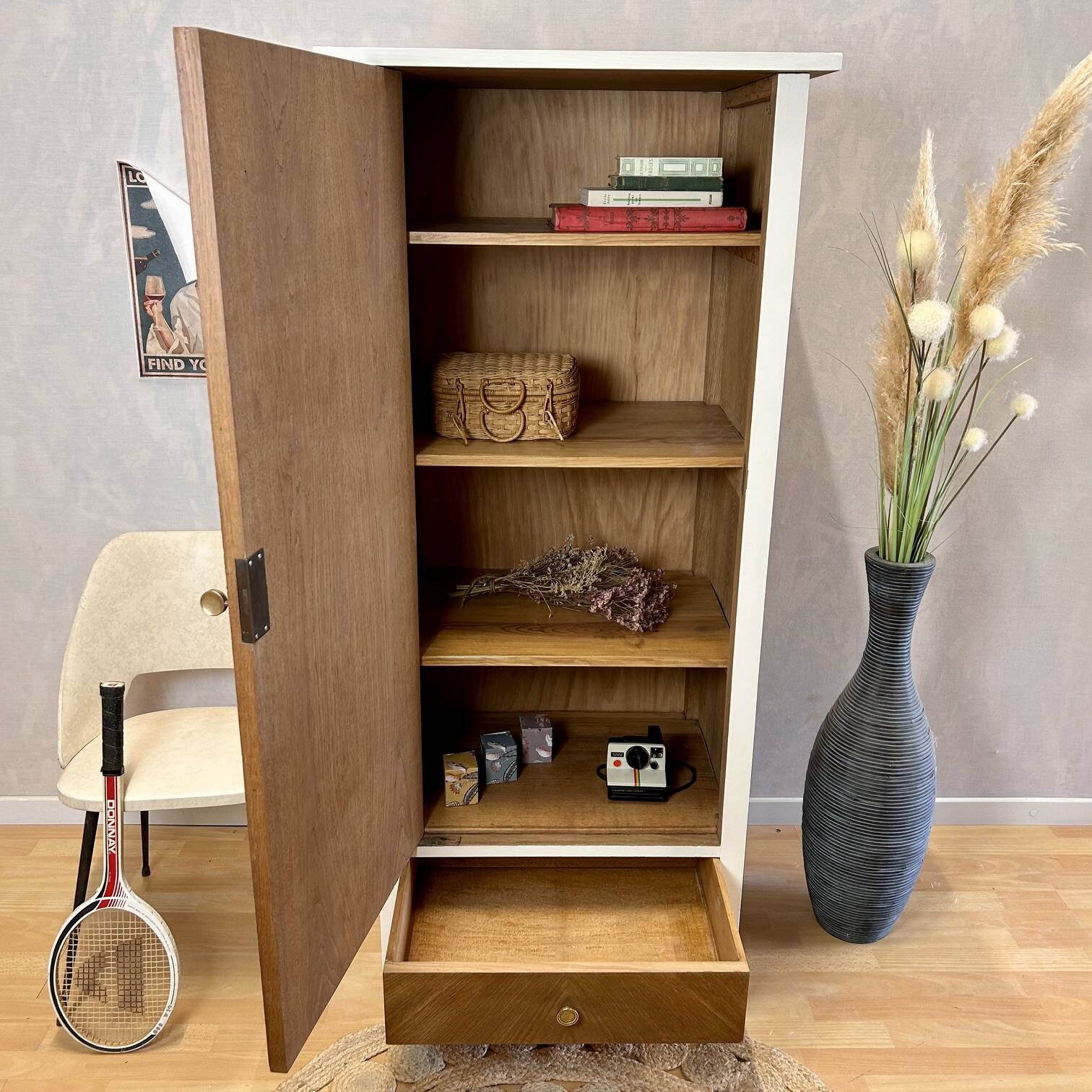 Parisian wardrobe with 1 door