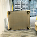 Pair of vintage beige velvet chairs