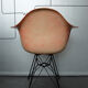 Fauteuil DAR par Charles & Ray Eames pour Zenith Plastics, red ou salmon, 1950