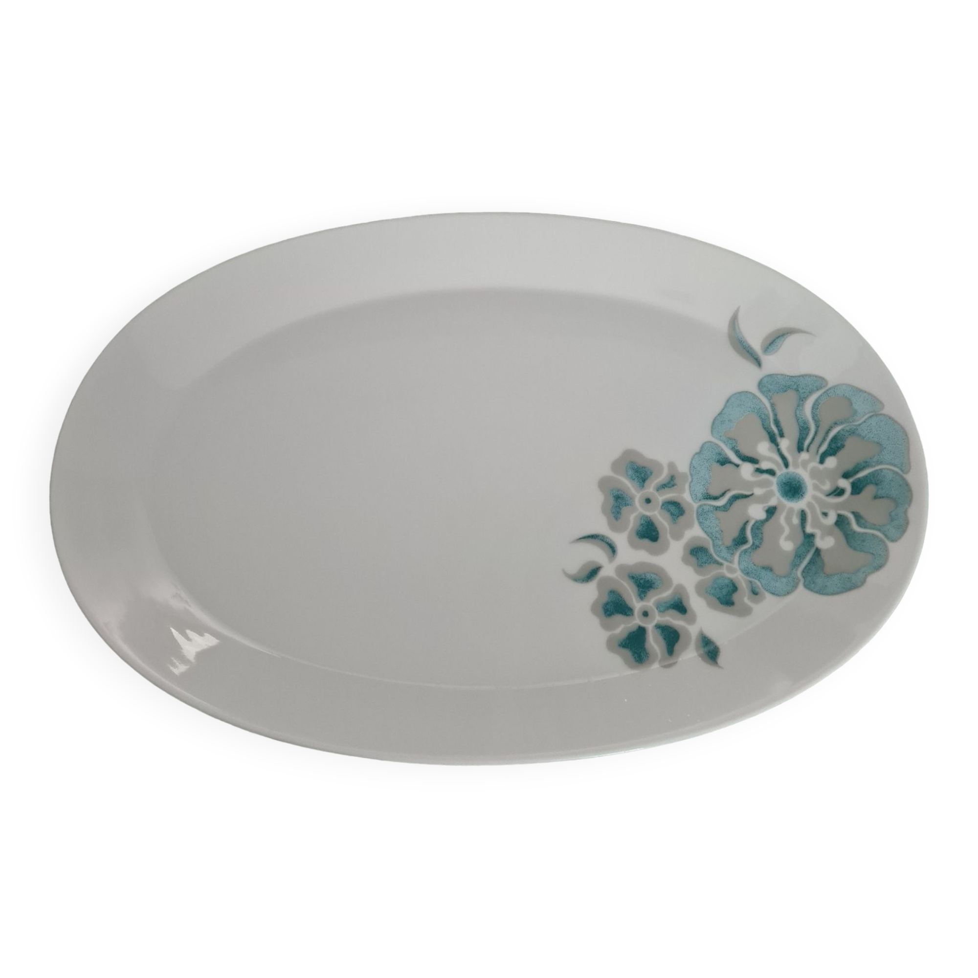 Plat ovale : Porcelaines De Couleuvre