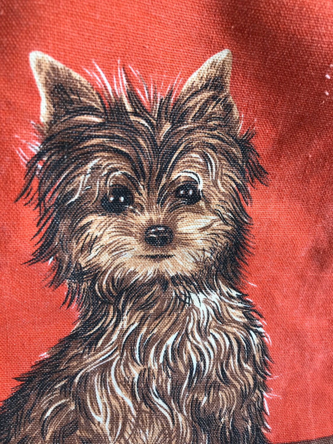 Vintage tea towel calendar 1985