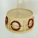 Scandinavian GDR wool en wooden hanging