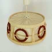 Scandinavian GDR wool en wooden hanging