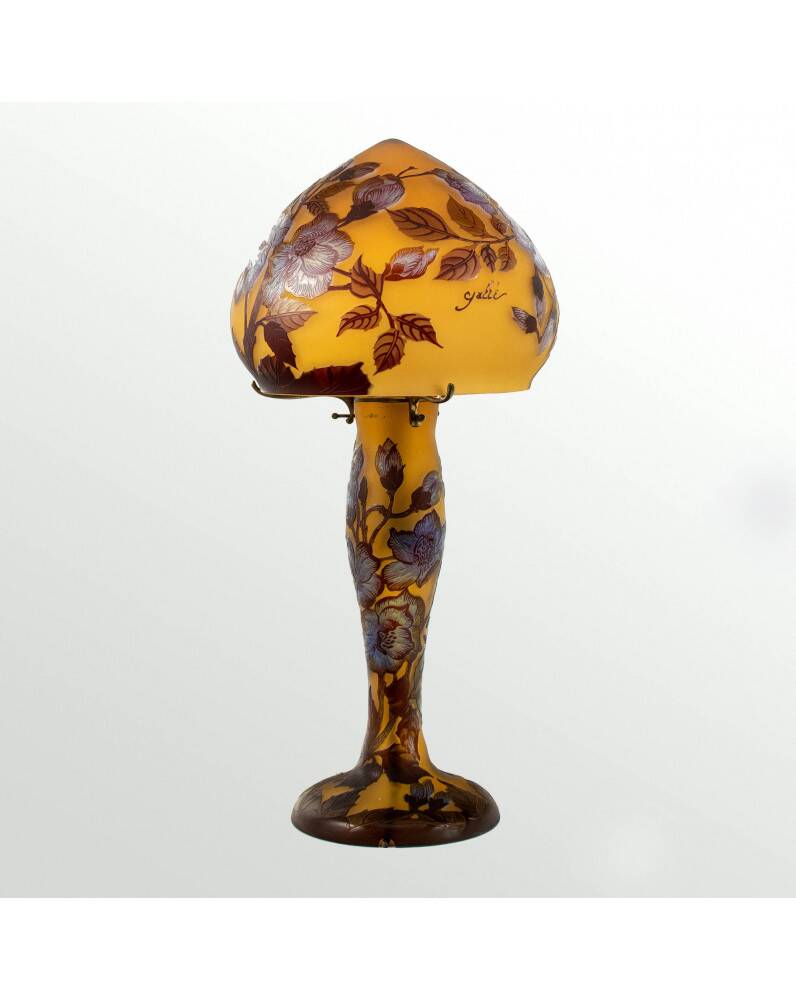Large Mushroom Lamp in multilayer glass decorated