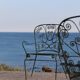 Set of 4 wrought iron garden chairs, France, 20th century