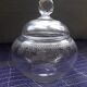 Napoleon III style glass sugar bowl