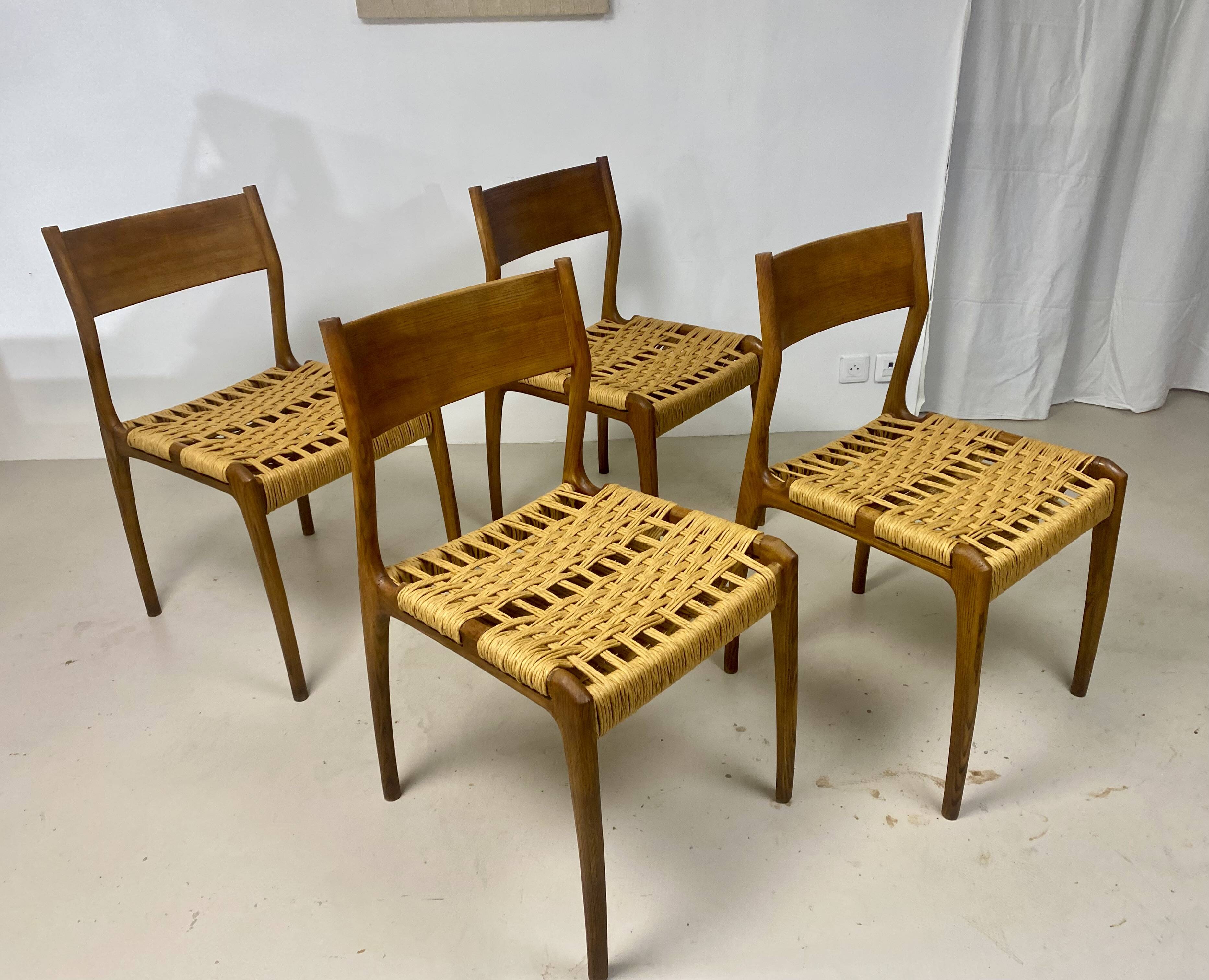 Set of 4 Havana chairs – Gessef, Consorzio Sedie Friuli.