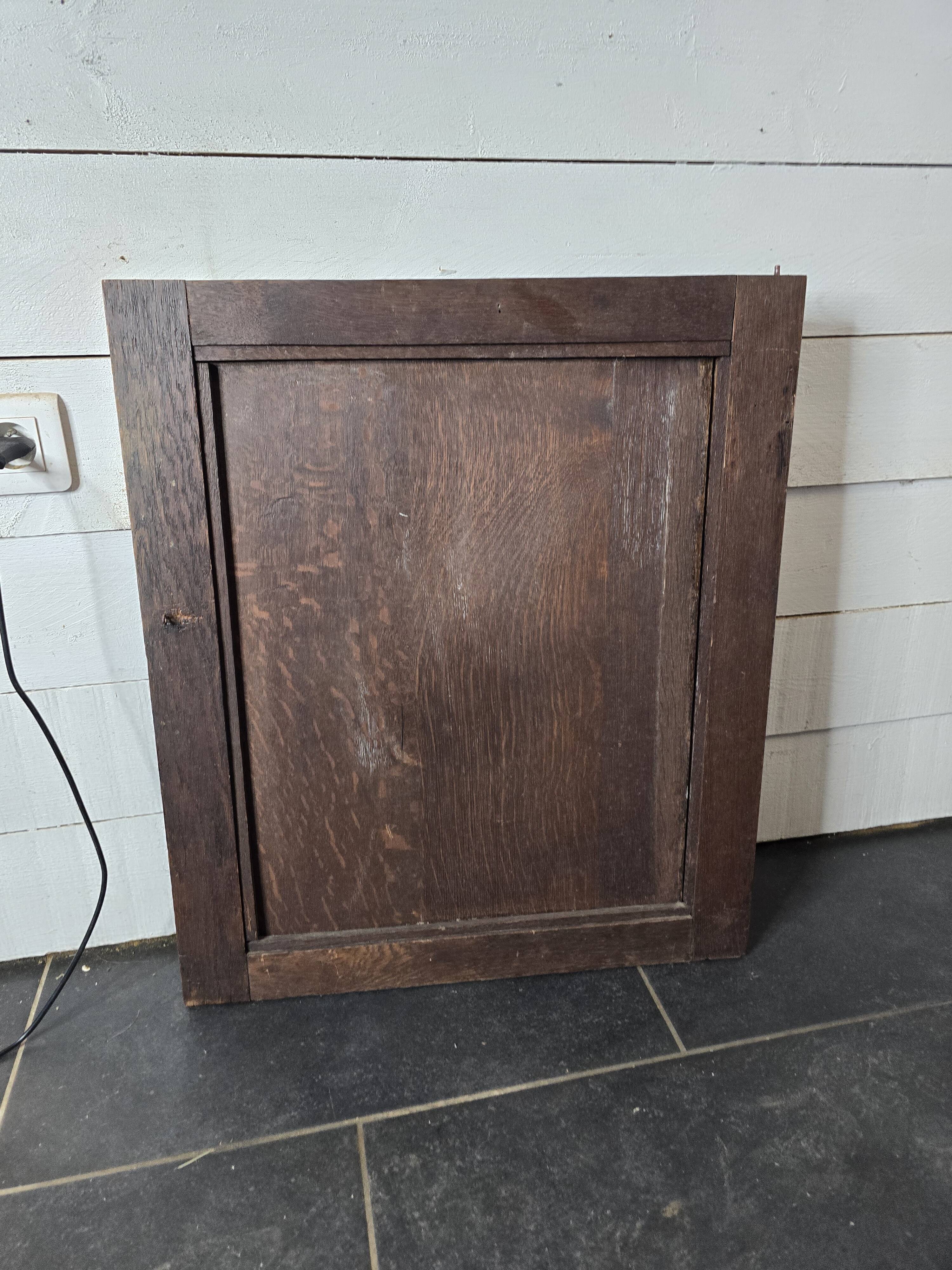 Old carved wooden door