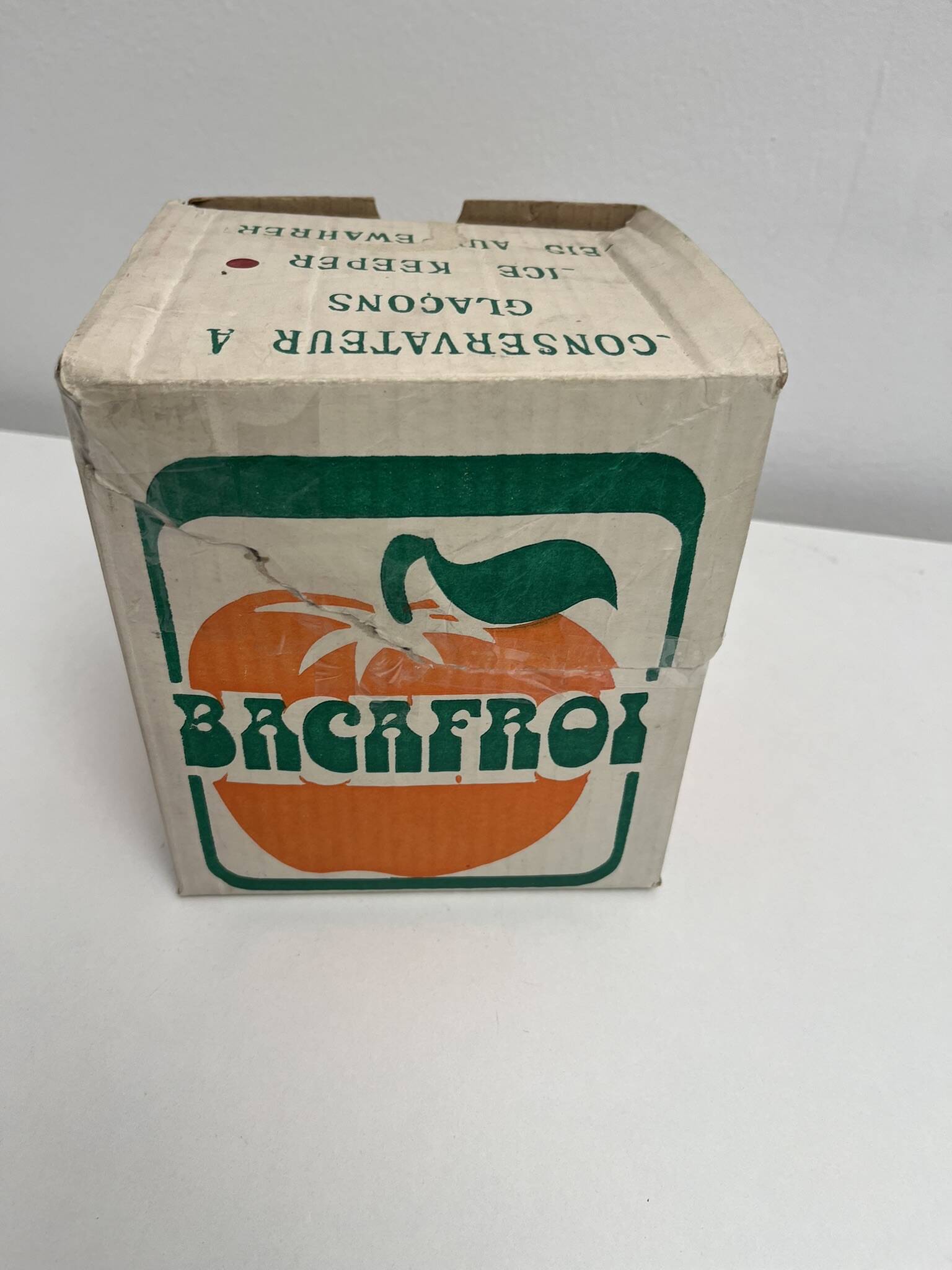 Seau a glace glaçons vintage en forme de pomme