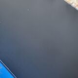 Scandinavian brass and teak shelf