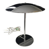 Chrome metal UFO or mushroom lamp
