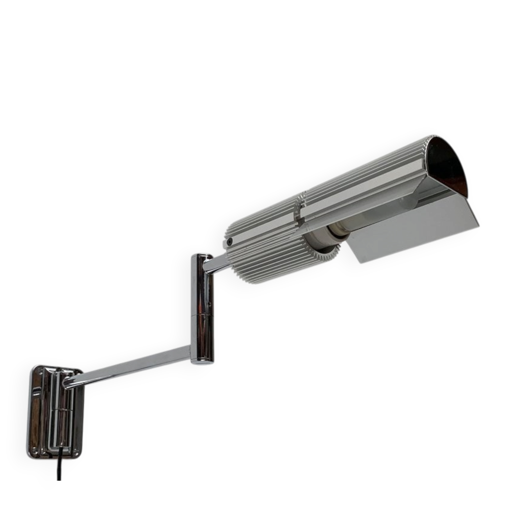 Vintage Space Age Wall Lamp Haloprofil by V. Frauenknecht for Swisslamps International, 1970s