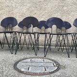 Set of 36 stackable chairs by Walter Leeman for Kusch & Co