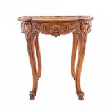 Table with a marble top, France, circa 1870.