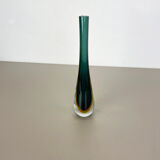 Large Murano Glass Sommerso Vase Designed by Flavio Poli attrib., Italy, 1970s