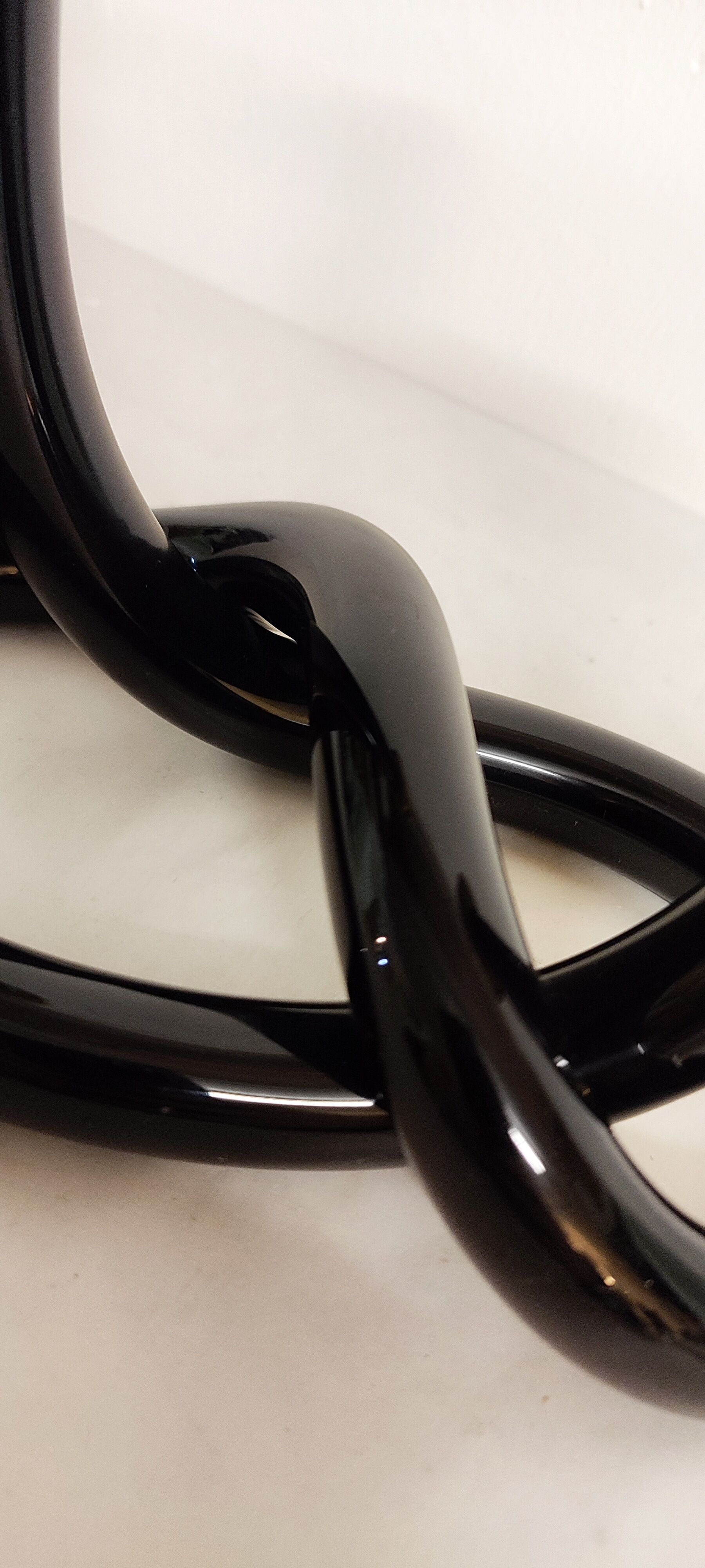 Candelabra "Dorothy Thorpe" in black lucite. USA 1960s.