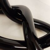 Candelabra "Dorothy Thorpe" in black lucite. USA 1960s.