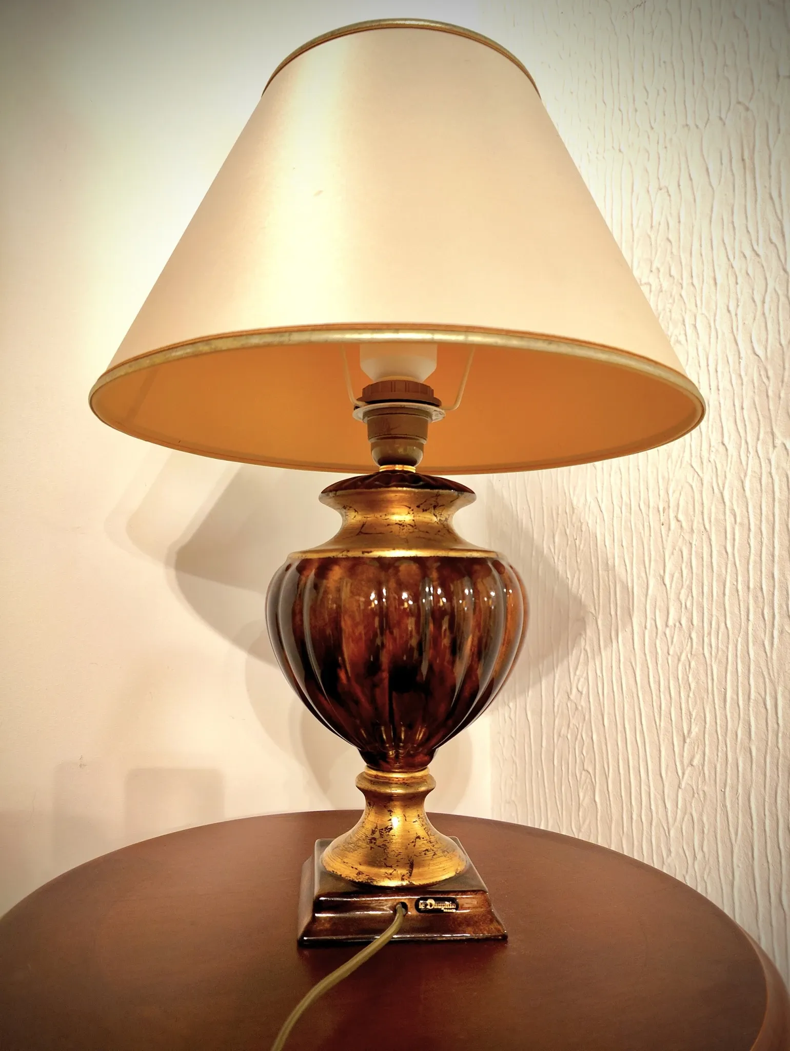 VINTAGE CERAMIC LAMP THE DOLPHIN