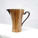 Vintage ceramic pitcher by the Sarreguemines manufacture