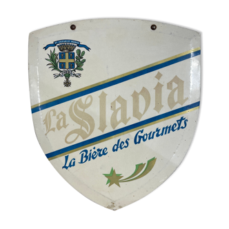 Plaque Tole Pub " La SLAVIA "