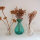 Set of 3 mini glass vases