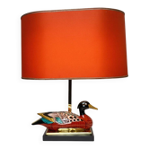 Duck lamp in porcelain Manifattura Porcellane Artistiche Firenze