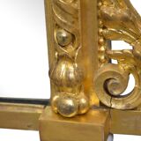 Victorian wall mirror in gilded wood 107x83cm